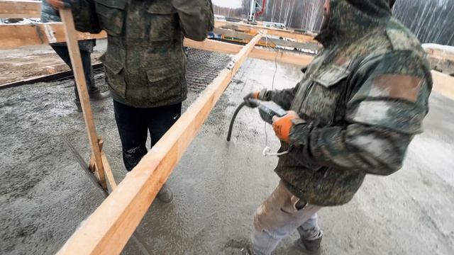 Фундамент. Прогрев плиты перекрытия в зимнее время