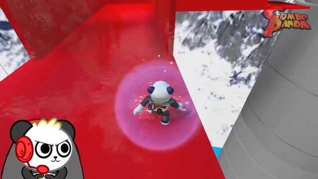 Slide Down Angry Penguin Obby in Roblox! Let's Play Roblox Escape with Combo Panda
