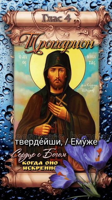 17 апреля Священномученик Никита Славянин Афонский 1808г