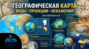 Географическая карта: виды, проекции, искажения