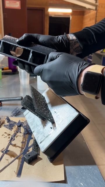 Воздухозаборник для Шкоды напечатанный на фотополимере HARZ Labs ABS V2