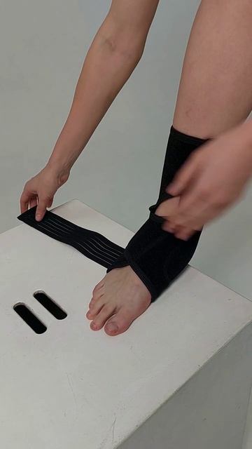 Правильное одевание голеностопного электрода texel