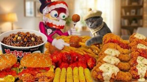 УДИВИТЕЛЬНЫЙ ЦИФРОВОЙ ЦИРК: АСМР МУКБАНГ-ШЕФ МЯВЛ ВПЕРВЫЕ ВСТРЕЧАЕТ КЕЙНА!