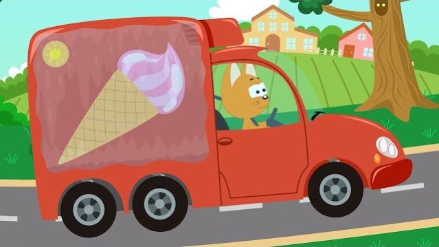 Котенок КОТЭ и волшебный гараж с машинками - ХОЛОДИЛЬНИК - НОВАЯ СЕРИЯ