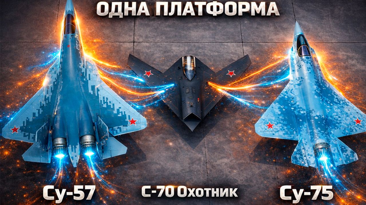 Су-57 как технологическая платформа: как создаются Су-75 и С-70 Охотник