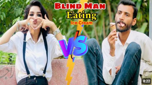 Blind Man Eating Ice Cream 🍨 new twist | Prank in Pakistan