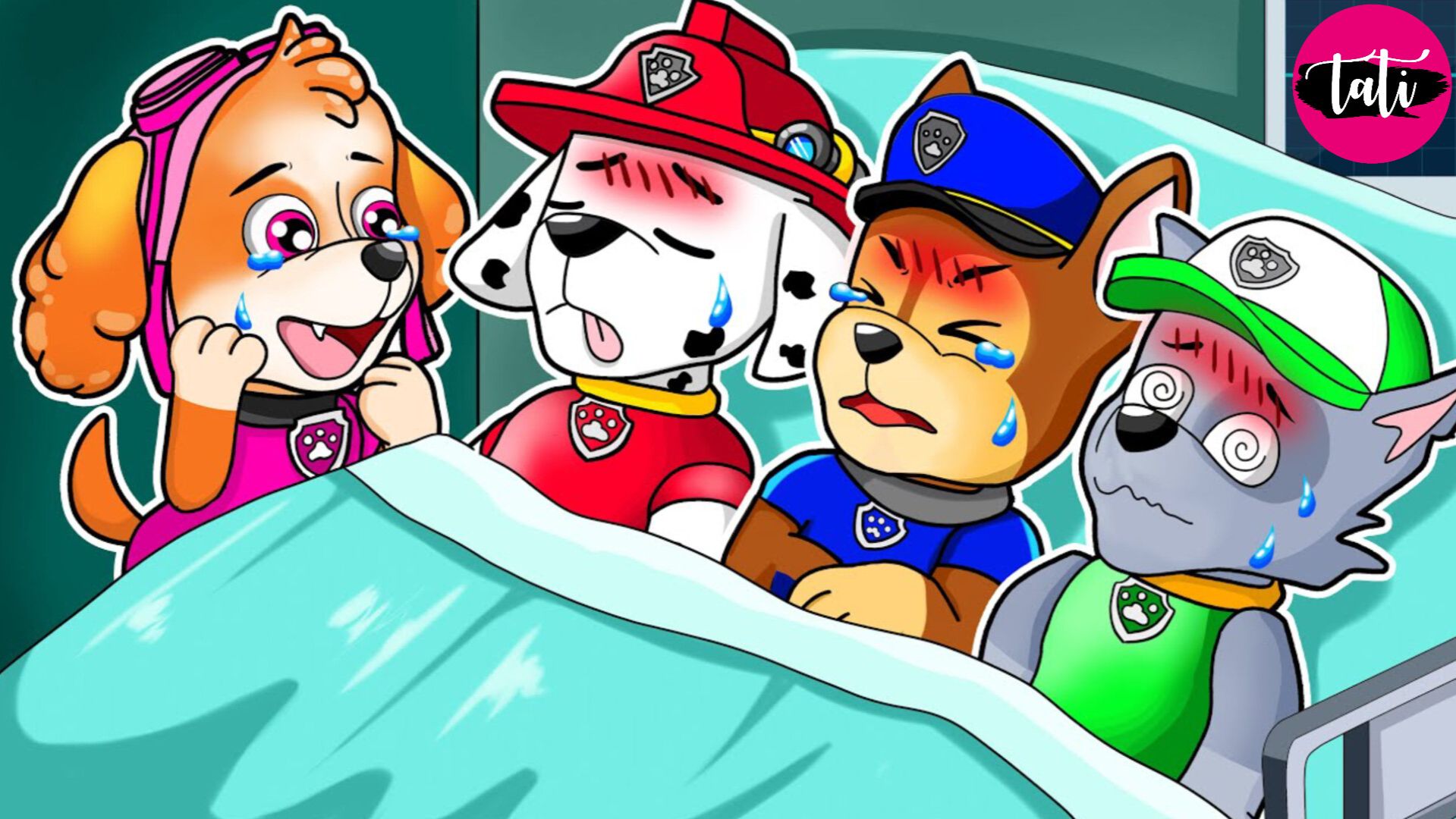 Щенячий патруль и Маршалл. Залипательное видео. Мультфильм для детей и малышей. Анимация 413