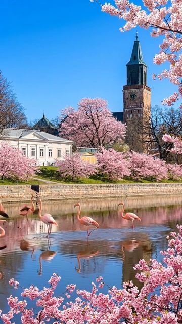 В Турку снова весна. Цветет сакура. shorts