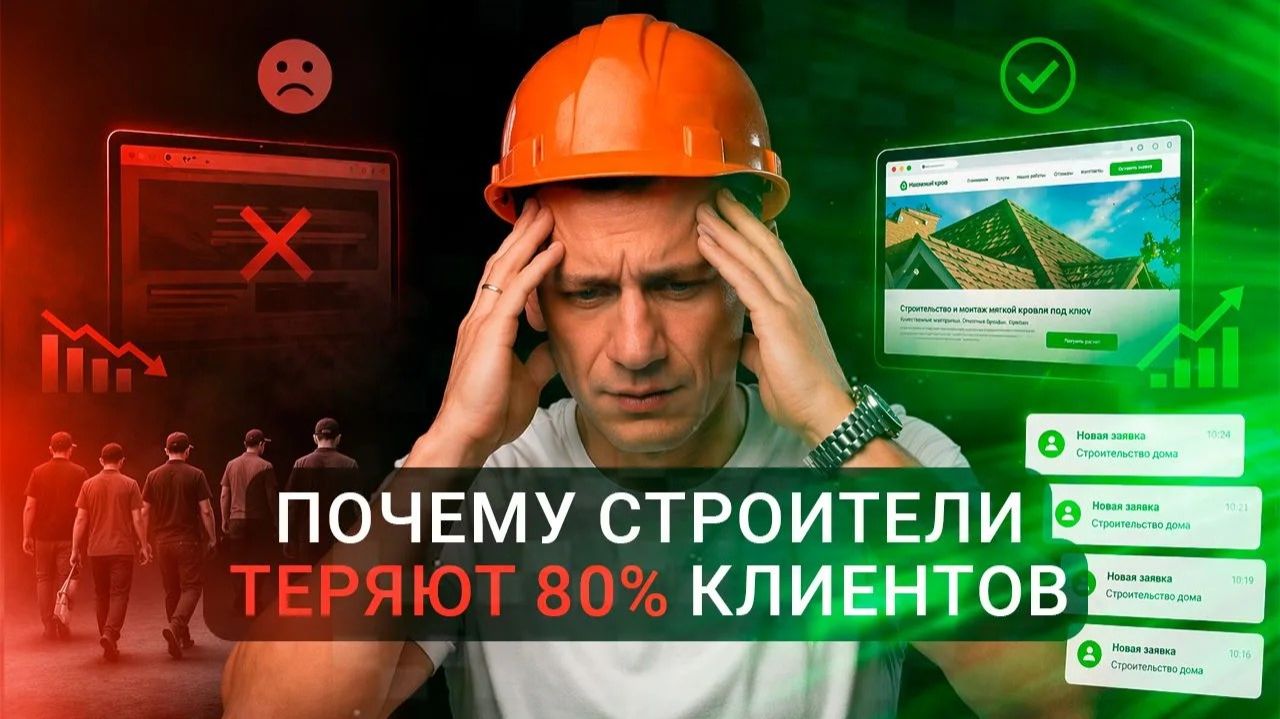 Почему строители теряют до 80 клиентов