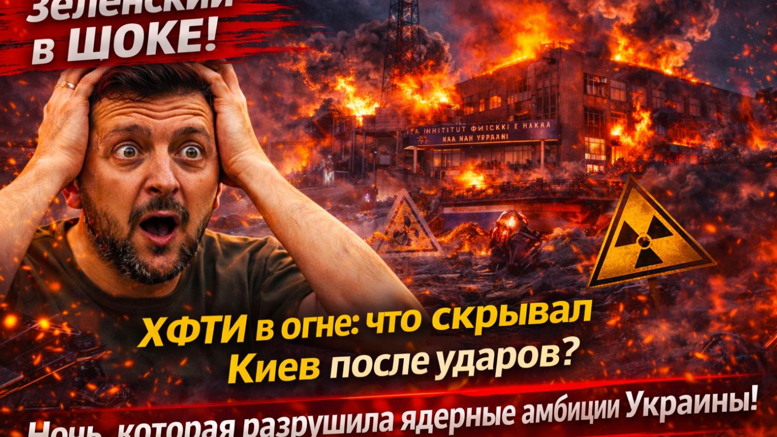 Зеленский в ШОКЕ! ХФТИ в огне! Ночь, которая разрушила ядерные амбиции Украины!