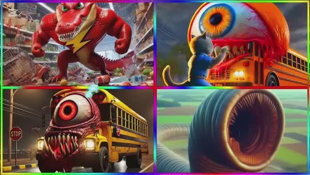 МУЛЬТИК ПРО МАШИНКИ: МЕГА АВТОБУС ПОЖИРАТЕЛЬ Против ЗУНОМАЛИ и МИНЬОНЫ EXE 🚌👹