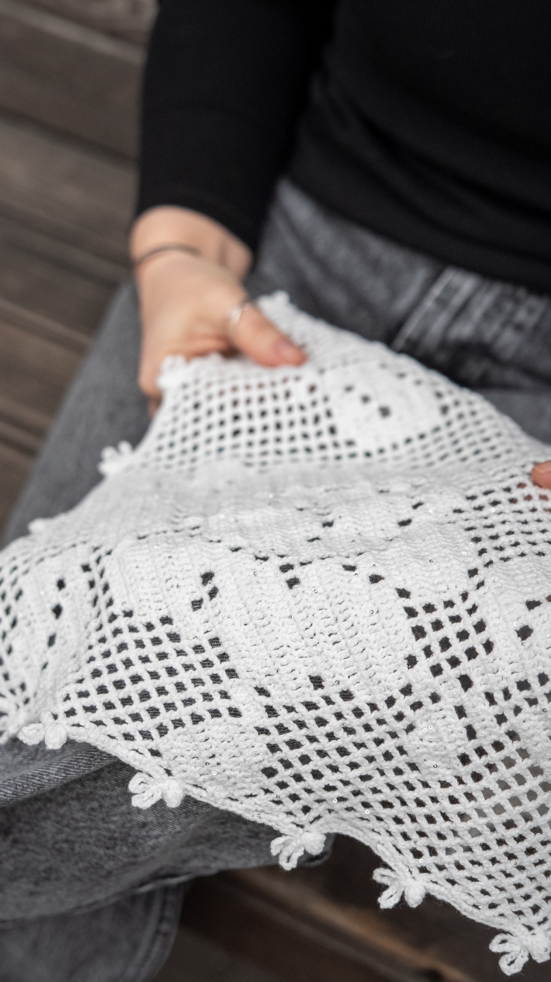 Филейная косынка