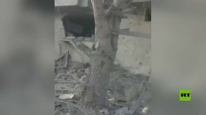 جنوب لبنان.. آثار الدمار الذي لحق ببلدة رومين نتيجة غارة إسرائيلية