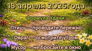Народные приметы на 18 апреля 2026 года