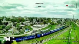 Поражение тепловоза в Херсоне FPV-дроном. Хорошая тенденция по систематическому выносу тепловозов…