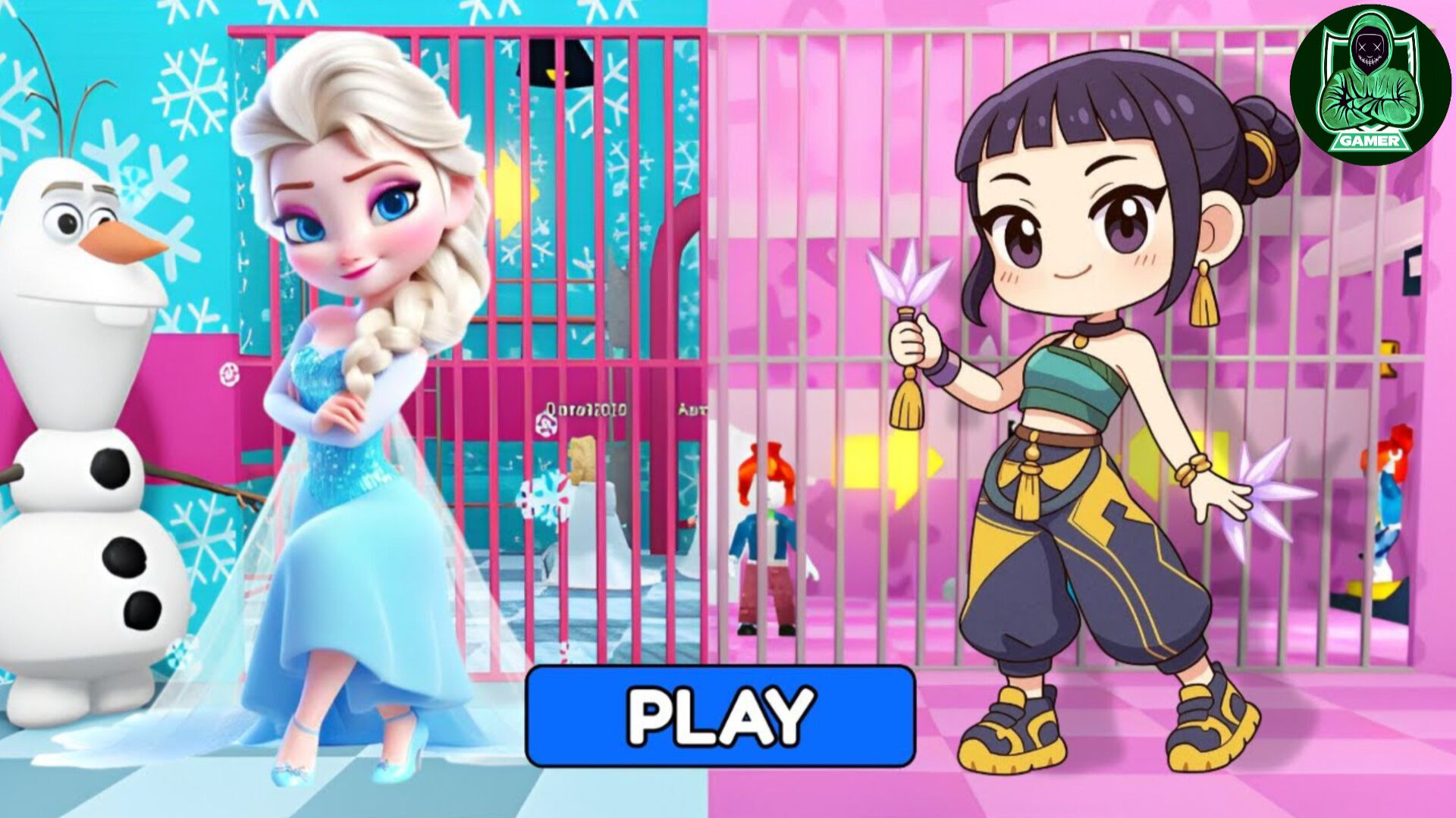 Ледяная королева Эльза ПРОТИВ поп-звезды Зои, бегущей из тюрьмы! 💀🔥 Игровой процесс #roblox #obby