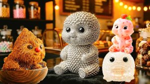 🍎Милые Фруктовые Малыши🍊 едят настоящие фрукты. Необычный Удивительный ИИ ASMR.