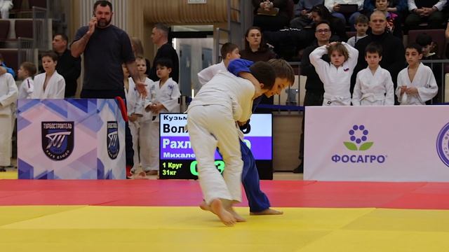 Открытое татами по дзюдо Белый пояс среди мальчиков до 11 лет