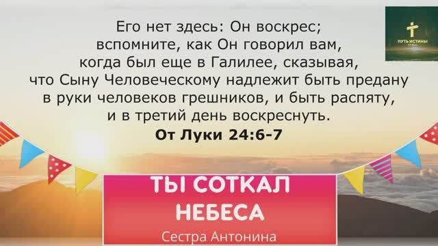 ТЫ СОТКАЛ НЕБЕСА | Сестра Антонина