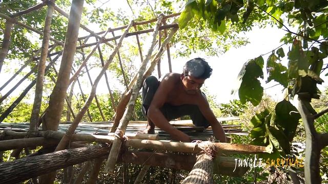 Building Treehouse Villa with Ancient Skills - PV
