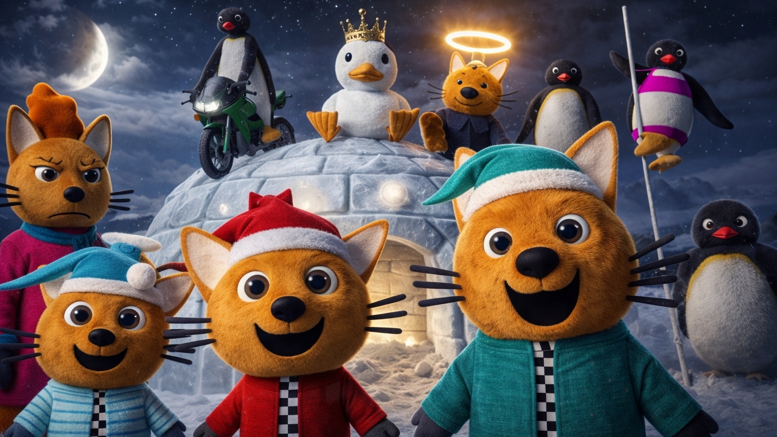 ТРИ КОШАКА И ЗИМНИЕ МОРОЗЫ | 3D