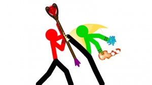 битва стикманов зелёный против красного