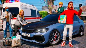 СЕРЕГА СТАЛ ОТЦОМ В 18 ЛЕТ!!! МОНИКА РОДИЛА РЕБЕНКА! РОДЫ В БОЛЬНИЦЕ! СУЕТА! ШКОЛЬНЫЕ БУДНИ ГТА 5