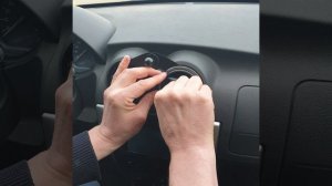 Снятие дефлекторов обдува и установка держателя телефона Nissan Almera III (G15) 2012-2018 год