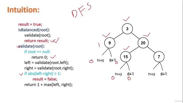 108 - Tree, Stack, Queue - Balanced Binary Tree (LeetCode 110)