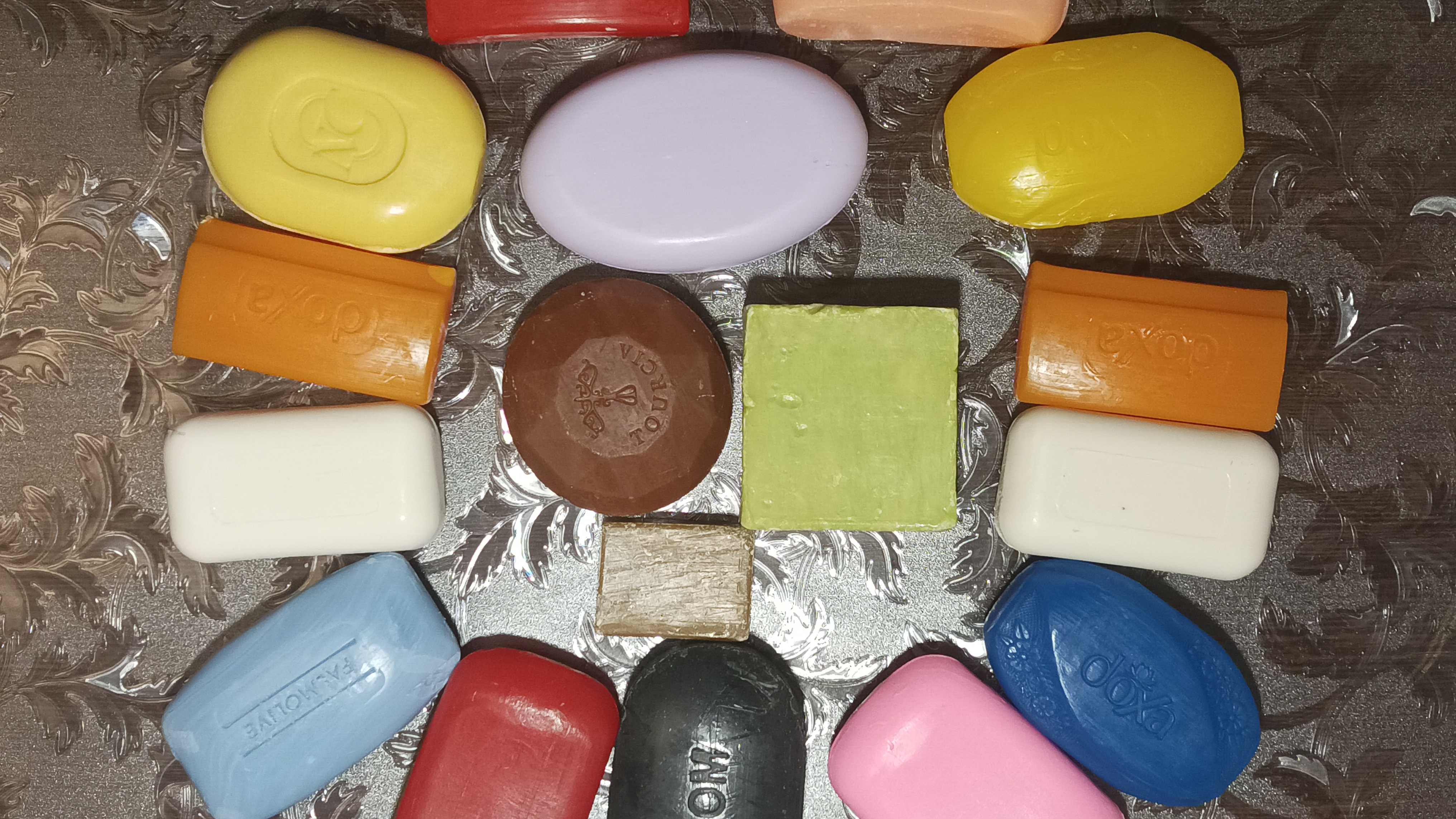 асмр резка цветного яркого мыла шуршание релакс