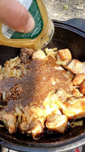 Свиные рёбрышки с картошкой в казане.mp4