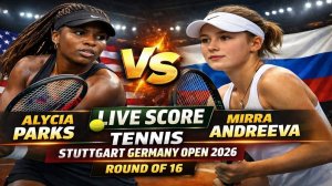 Паркс А — Андреева М Теннис. WTA. Штутгарт. Грунт Прямая трансляция