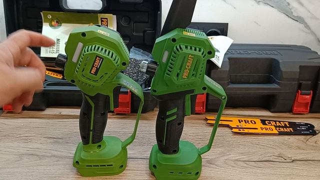 сравнение аккумуляторных  цепных пил ProCraft PKA45 и PKA46