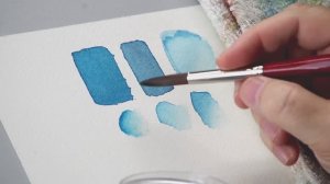 Как растушевать акварельную краску по сухому слою