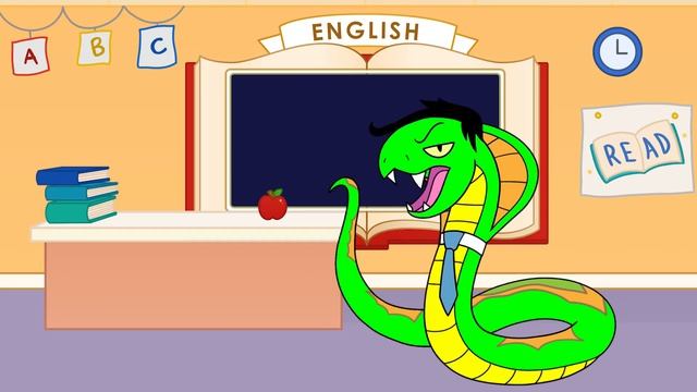 First Day EVER at School! Combo helps Moe Learn English for Class!