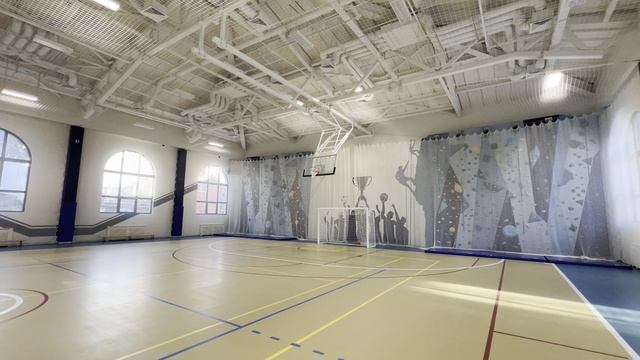 Щит баскетбольный со складной фермой на электроприводе СТ-191  ФОК Зелёная Роща