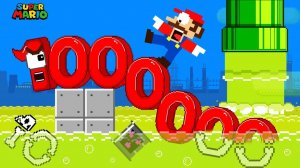😱🤯 СТРАНА ЧУДЕС: МАРИО ПРОТИВ ЧИСЛА 1 000 000 — ПОБЕГ ИЗ КИСЛОТНОГО ЛАБИРИНТА!