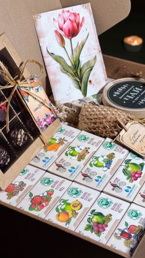 Уникальный подарочный набор полезных вкусностей. Стиль - благородный винтаж ✨