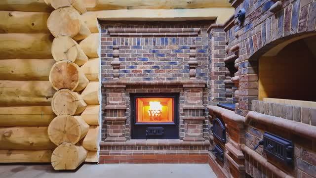 Портал банной печи Тройка  в Нео -Тульском стиле.