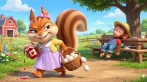 Забавная обезьянка | Хитрюга-белка стащила у Наны джем и яйца! | Мультфильм про обезьянку