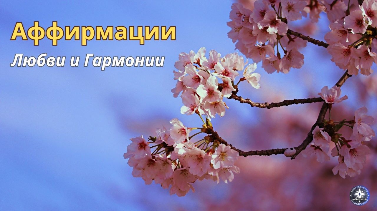 Любовь и гармония. Любимые аффирмации  Часть I.