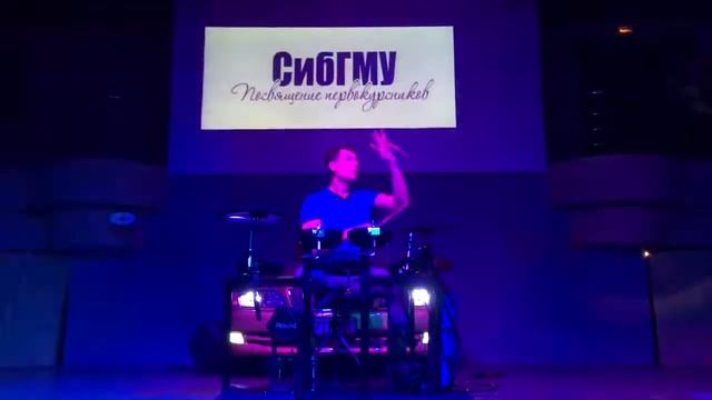 Vlad Shoky Club Drum Show (live in Tomsk) | Клубное Барабанное Шоу | Посвят СибГМУ