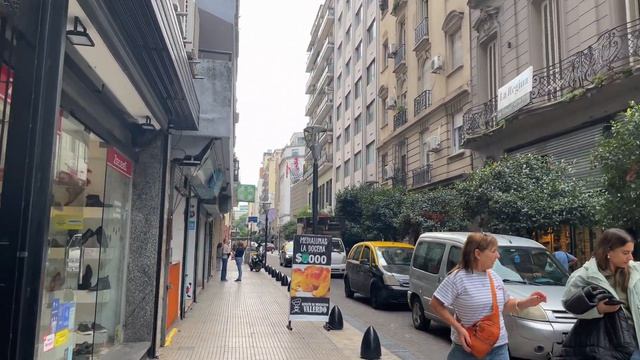 Буэнос-Айрес Аргентина 2026 Прогулка по центру города оживленные улицы и городская жизнь