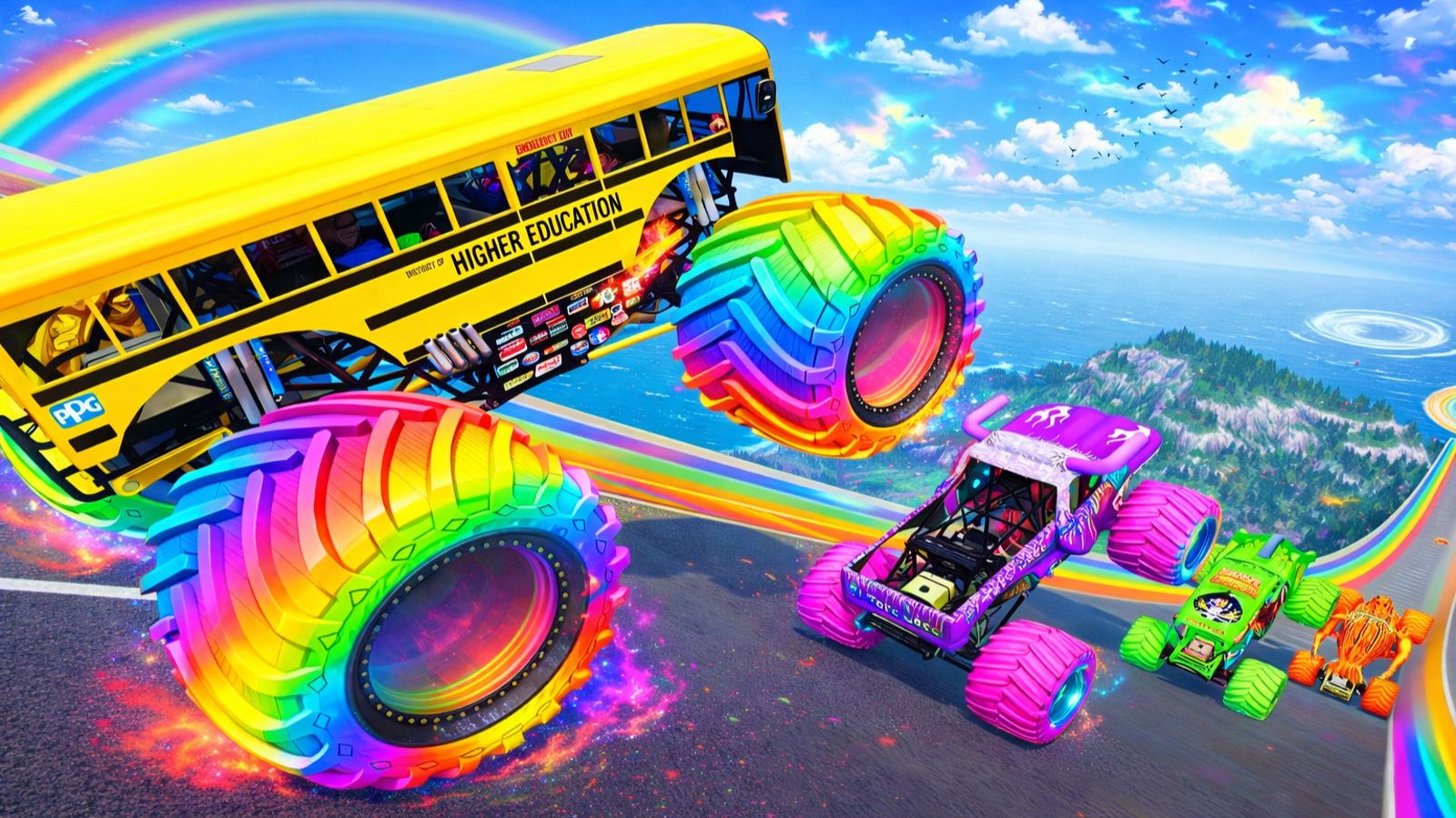 МУЛЬТИКИ ПРО МАШИНКИ Эпические прыжки и столкновения на скоростном монстр-траке Beamng Drive