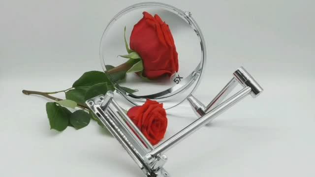 Настенное 2-х стороннее увеличительное зеркало для ванной комнаты 17 см на АлиЭкспресс