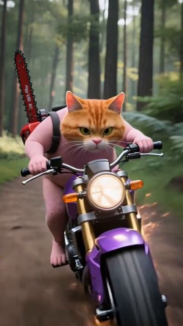 Павлин и кот