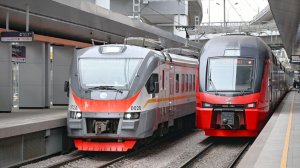 Собянин и Белозеров открыли новый городской вокзал Москва-Сити МЦД-1