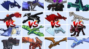 Турнир ВСЕХ Драконов в Minecraft Битва Мобов!!