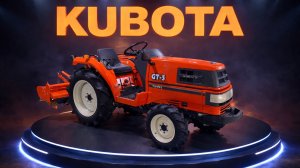 Настоящий японский мини-трактор KUBOTA GT-3 с ПСМ