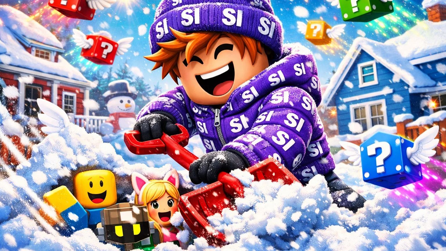 Я просто убирал снег… и нашёл самого редкого брейнрота в Роблокс 😱 Видео для детей про роблокс.